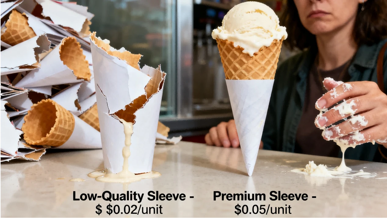 ice cream cone paper sleeves 1 ice cream cone paper sleeves 1