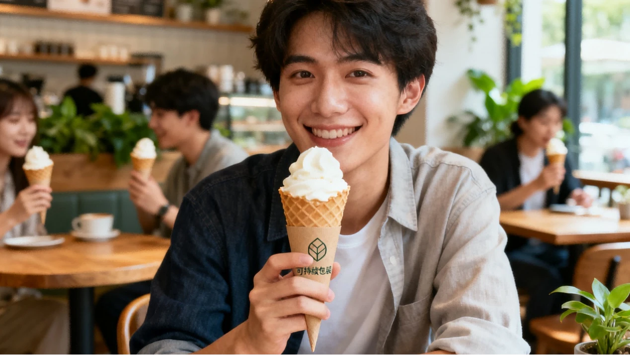 eco-friendly Paper Ice Cream Cones 4 eco-friendly Paper Ice Cream Cones 4