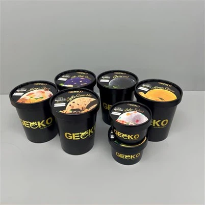 16oz papieren ijsbekers voor ijswinkelketen